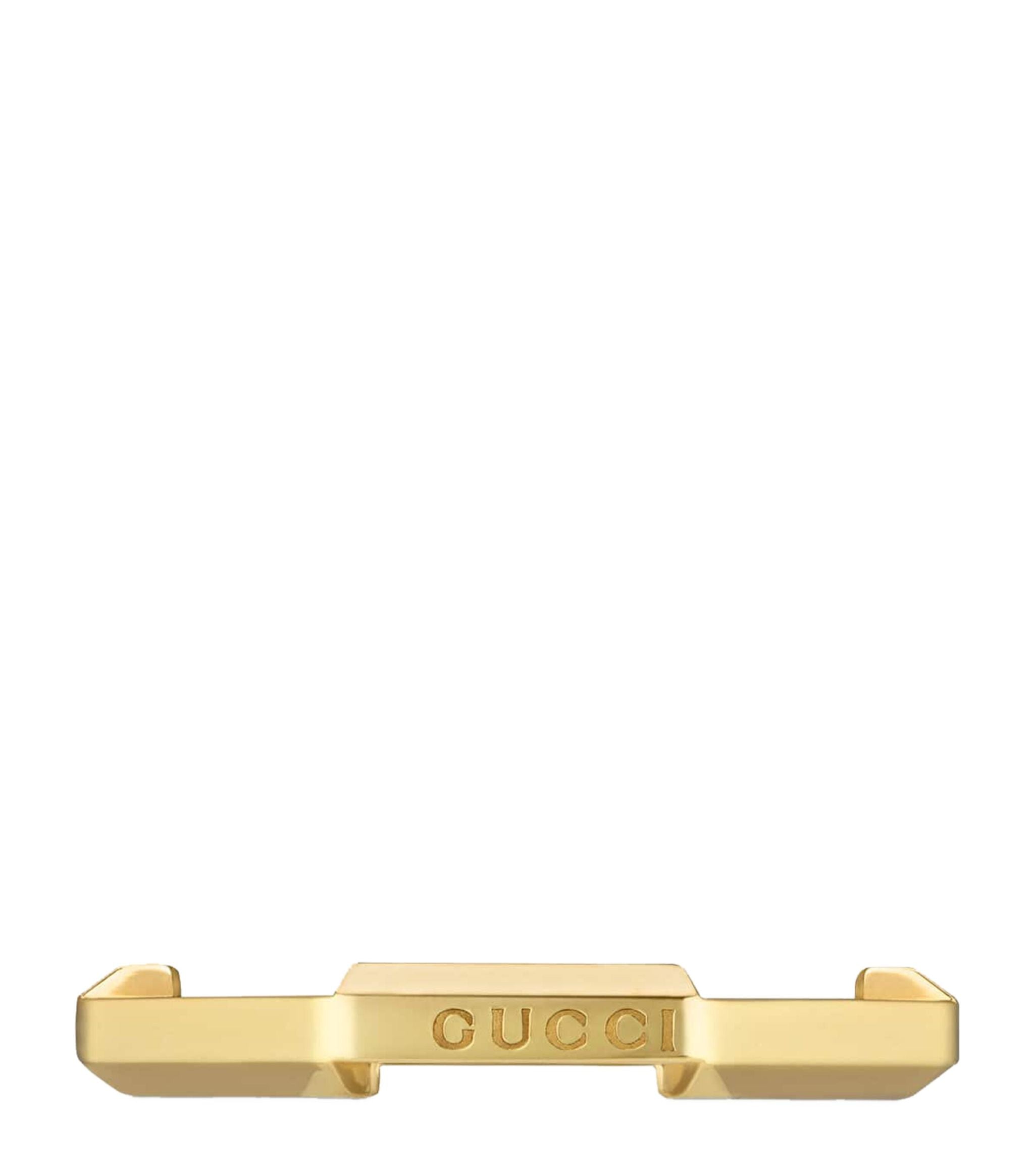 Yellow Gold Link to Love Ring GOODS Harrods   