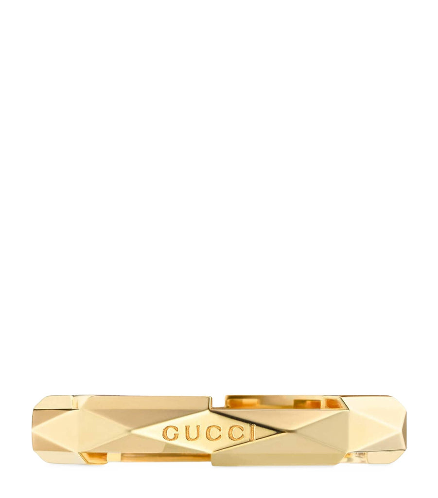 Yellow Gold Link to Love Studded Ring