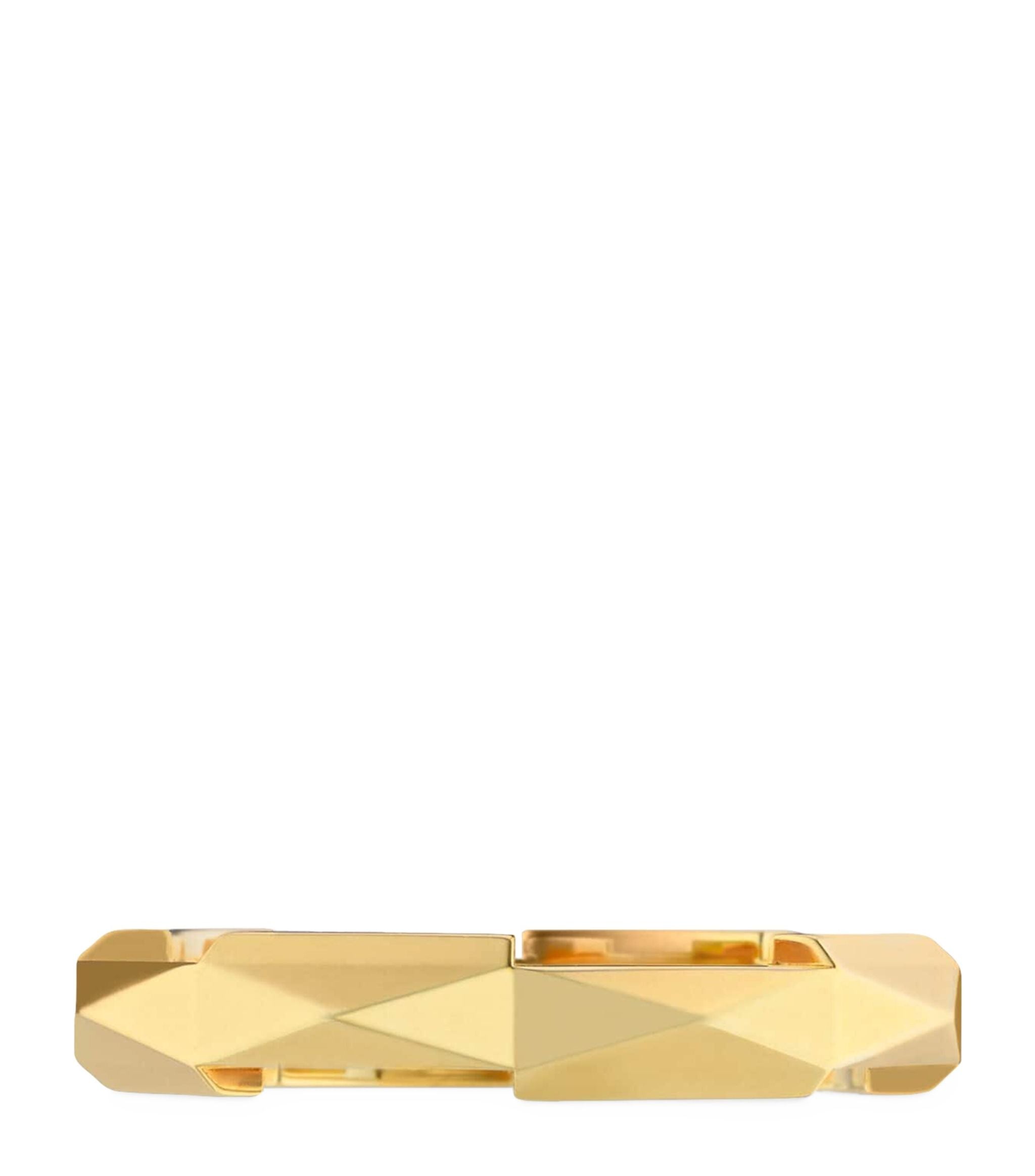 Yellow Gold Link to Love Studded Ring GOODS Harrods   