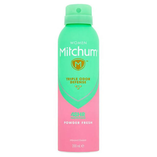 Mitchum Women Triple Odor Defense Protection Powder Fresh Anti-Perspirant & Deodorant 200ml - McGrocer