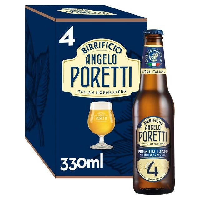 Angelo Poretti Premium Lager Beer Bottles 4x330ml