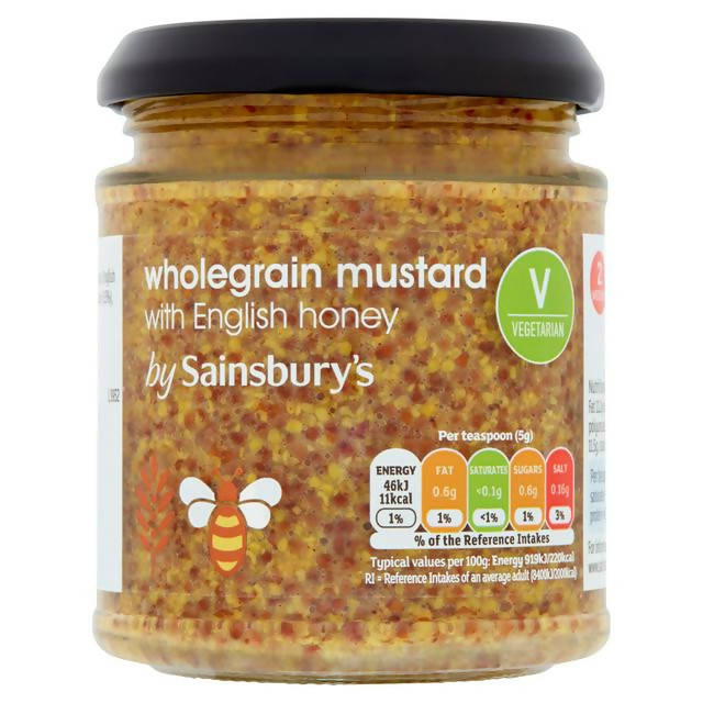 Sainsbury's Wholegrain Mustard & Honey 185g