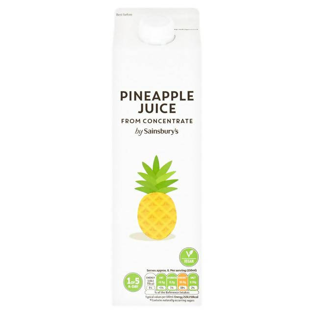 Sainsbury's Pure Pineapple Juice 1L