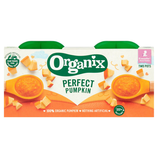 Organix Perfect Pumpkin (2x100g) Organic Baby Foods McGrocer Direct   