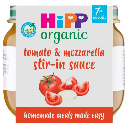 Hipp Organic Little Mealmakers Tomato & Mozzerella Sauce 7+ Months 80g baby meals Sainsburys   