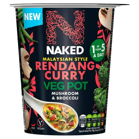 Naked Veg Pot Malaysian Rendang Curry 60g Instant snack & meals Sainsburys   
