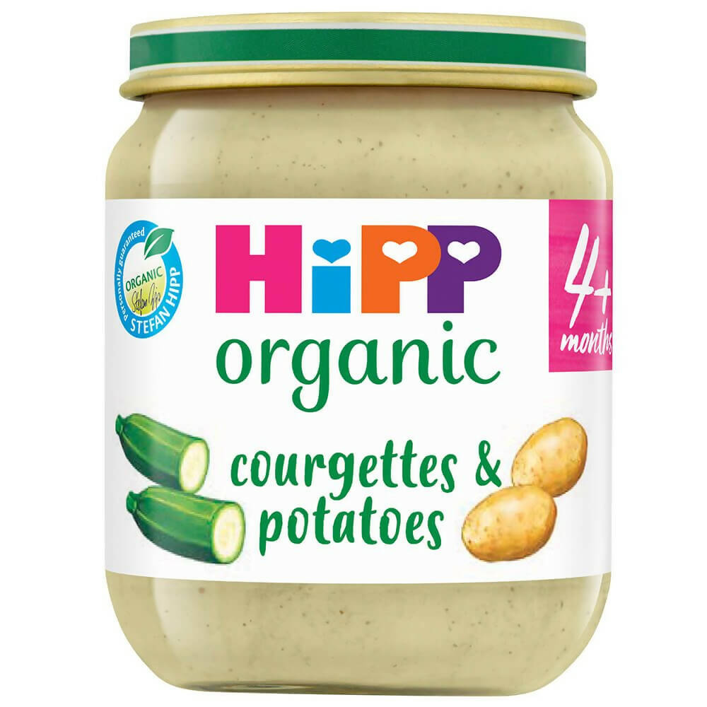 HiPP Organic Courgettes & Potatoes Baby Food Jar 4+ Months (6 x 125g)