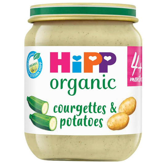 HiPP Organic Courgettes & Potatoes Baby Food Jar 4+ Months (6 x 125g) Organic Courgettes & Potatoes Baby Food McGrocer Direct   