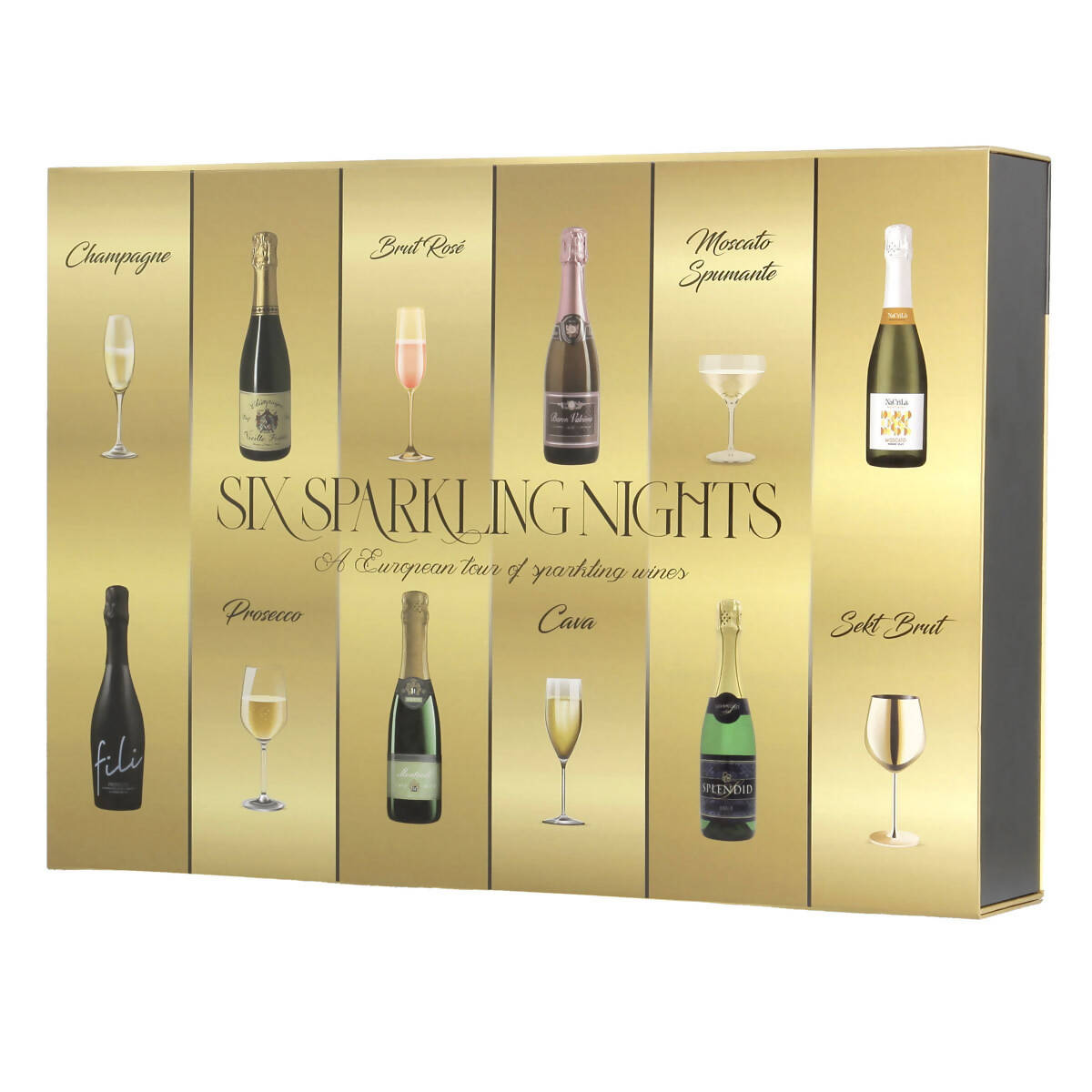 6 Sparkling Nights Sparkling Wines Set 375 ml 2 Pack CA ONLY