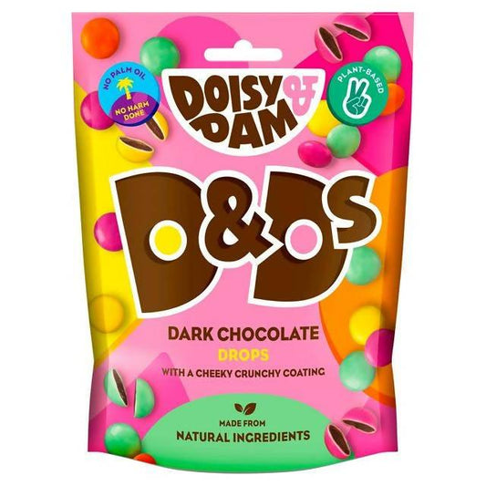 Doisy & Dam Dark Chocolate Drops - 80g Chocolate pouches & bags Boots   