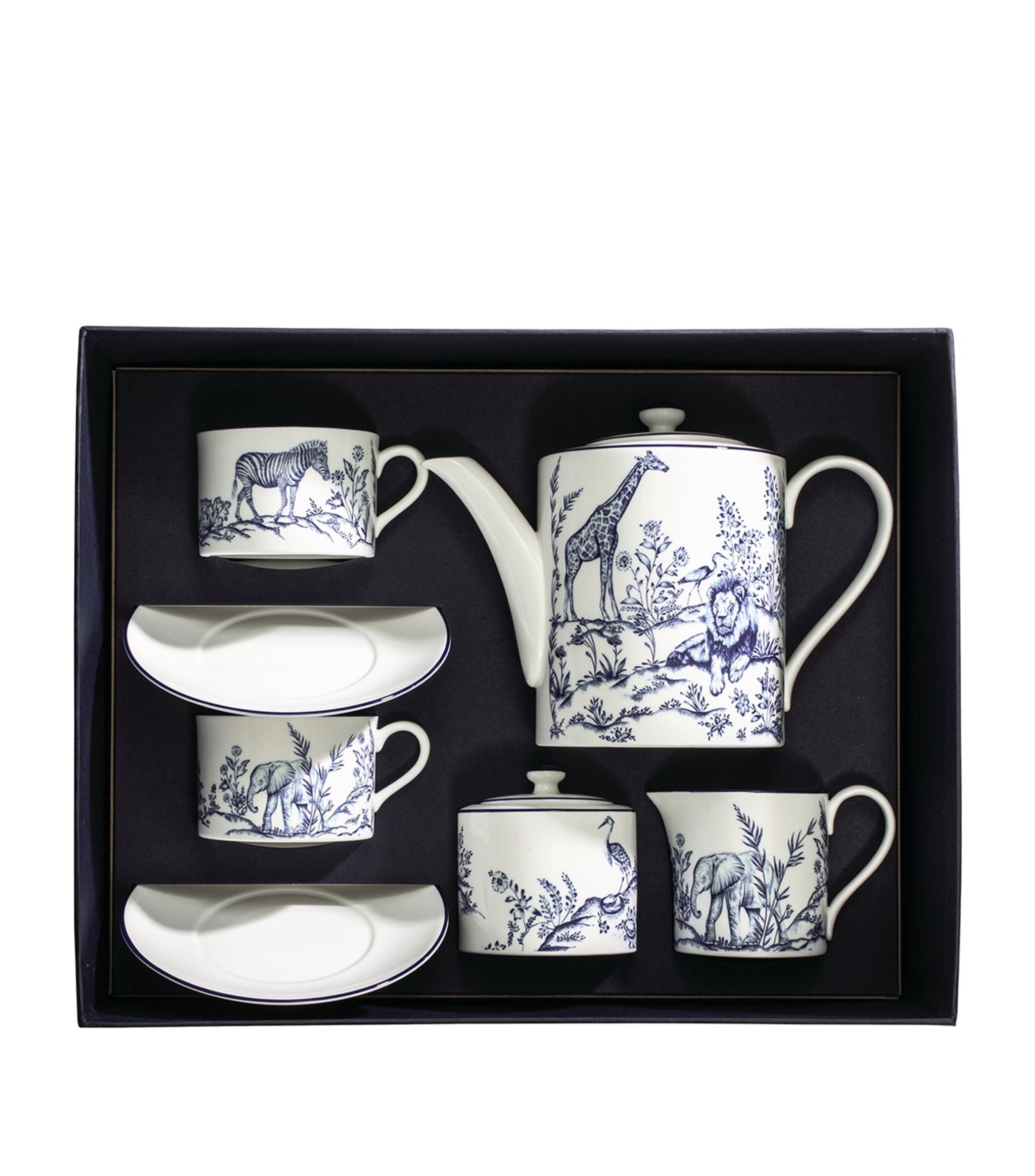 x Nina Campbell Serengeti Tea for Two Set GOODS Harrods   