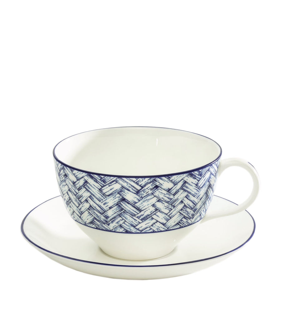 x Nina Campbell Serengeti Teacup and Saucer