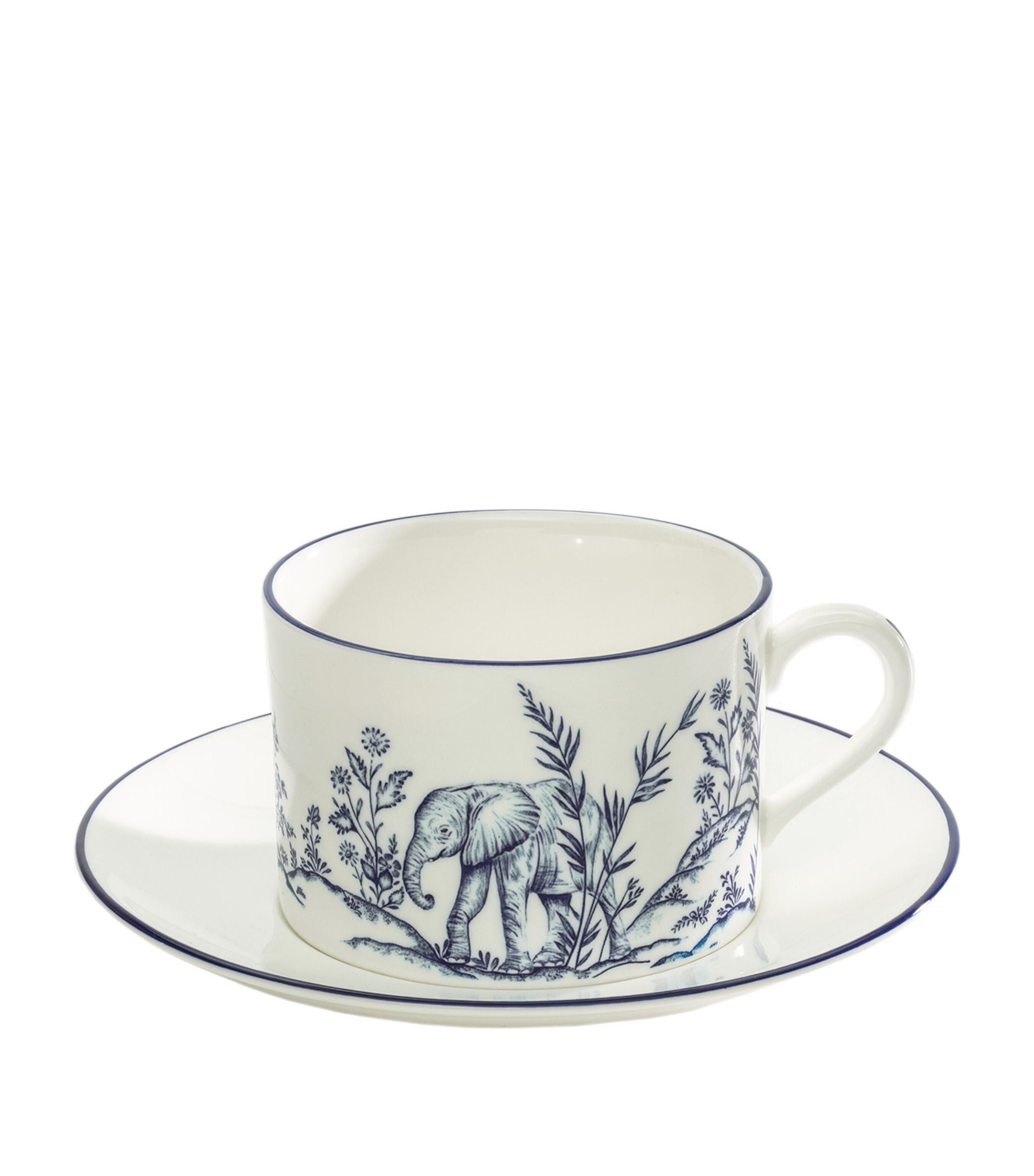 x Nina Campbell Serengeti Teacup and Saucer GOODS Harrods   