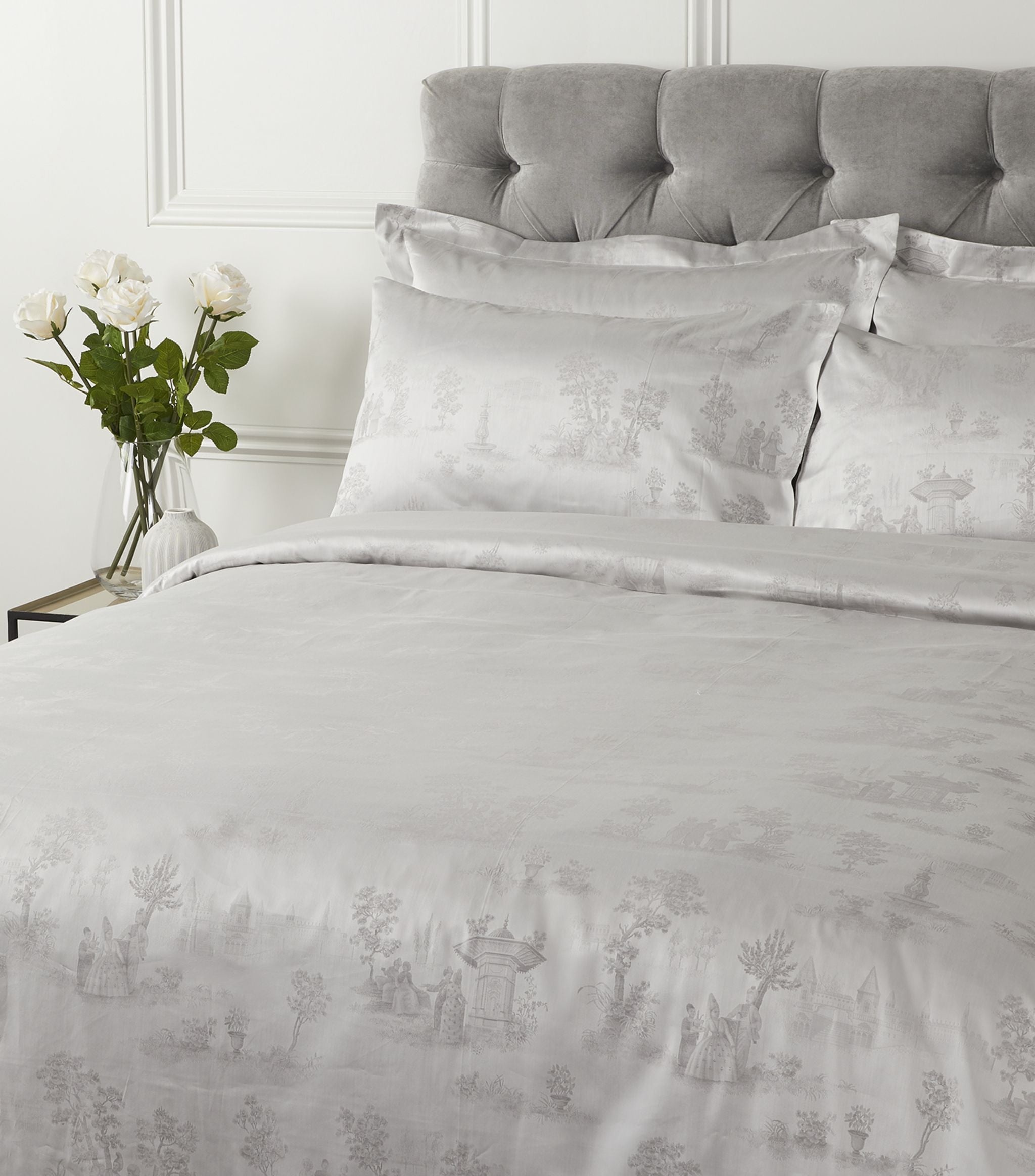 Hasbahce Jacquard King Duvet Cover (230cm x 220cm) GOODS Harrods   