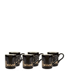 6 BLACK LOGO MUGS GOODS Harrods   