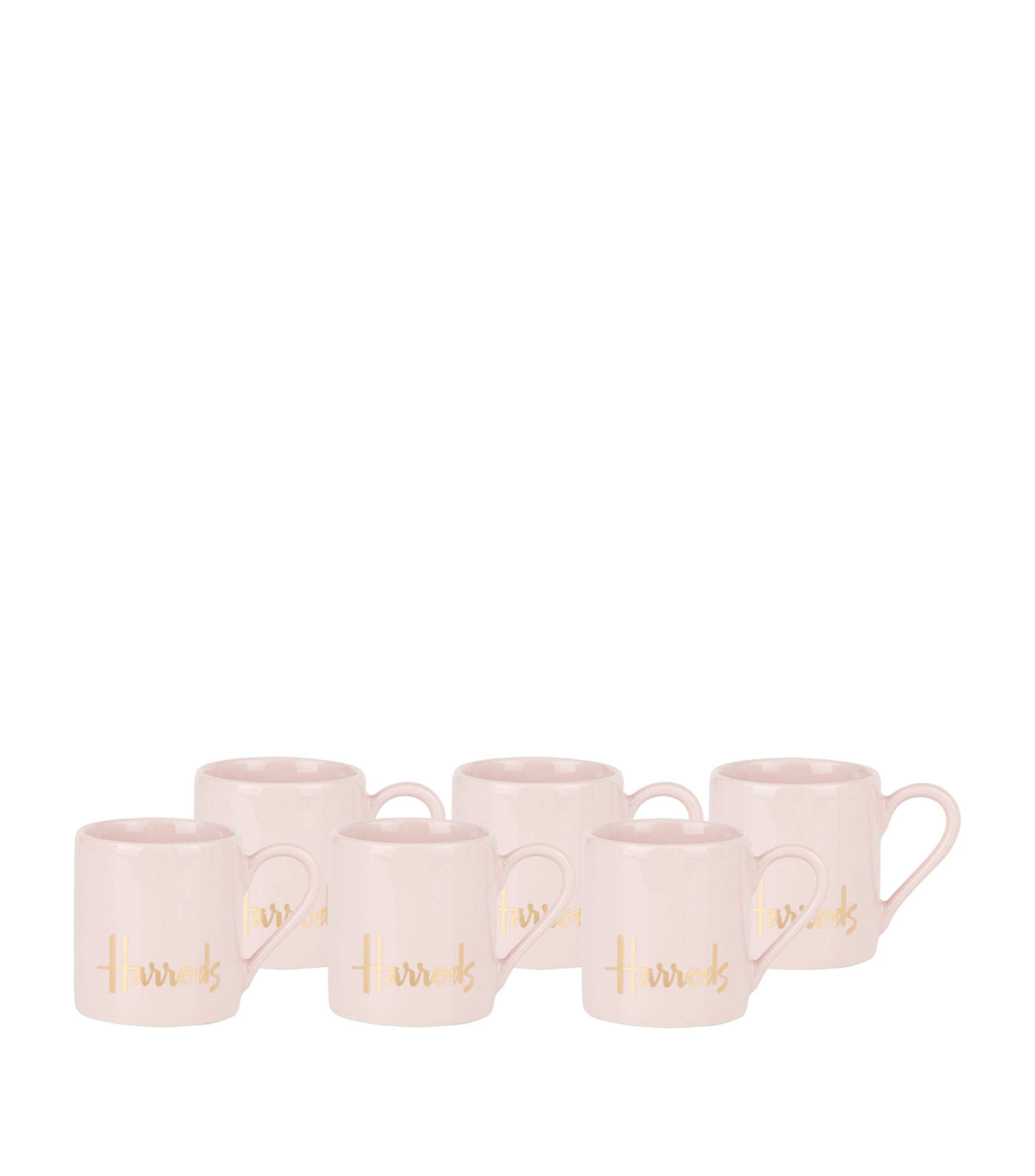 6 PINK ESPRESSO CUPS GOODS Harrods   