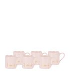 6 PINK ESPRESSO CUPS GOODS Harrods   