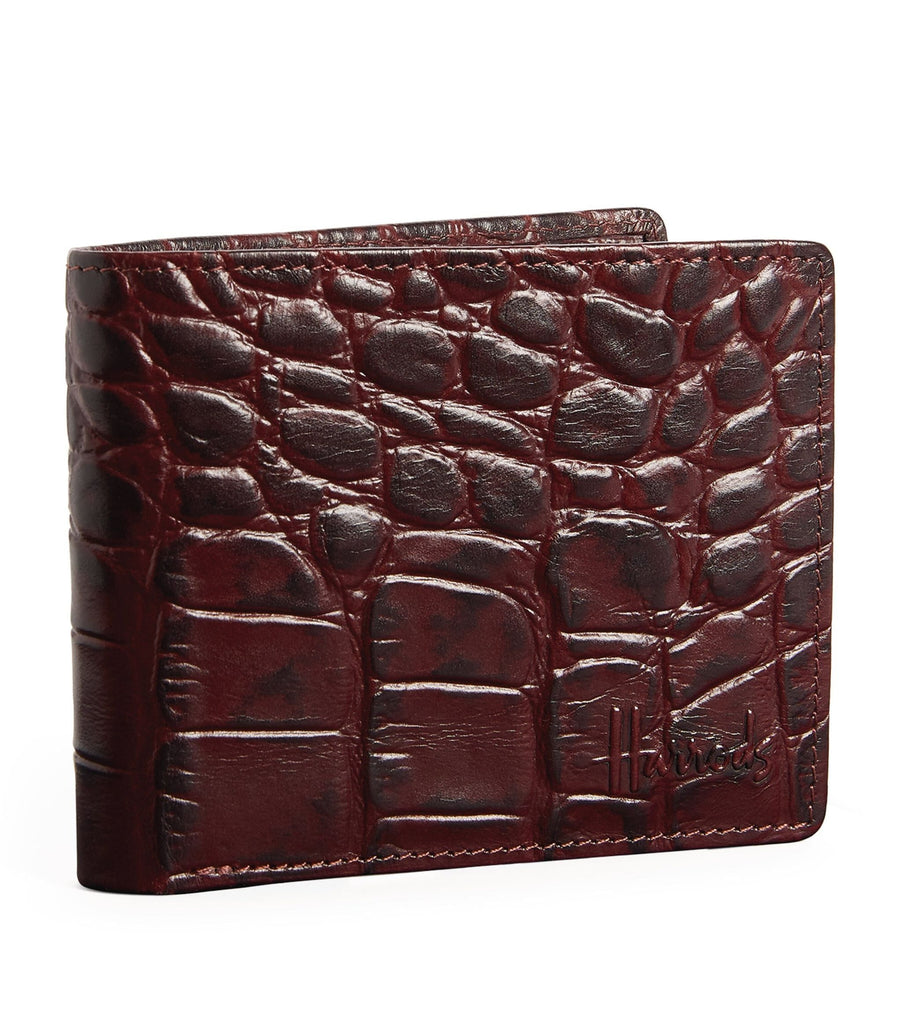 Croc-Embossed Leather Wembley Wallet