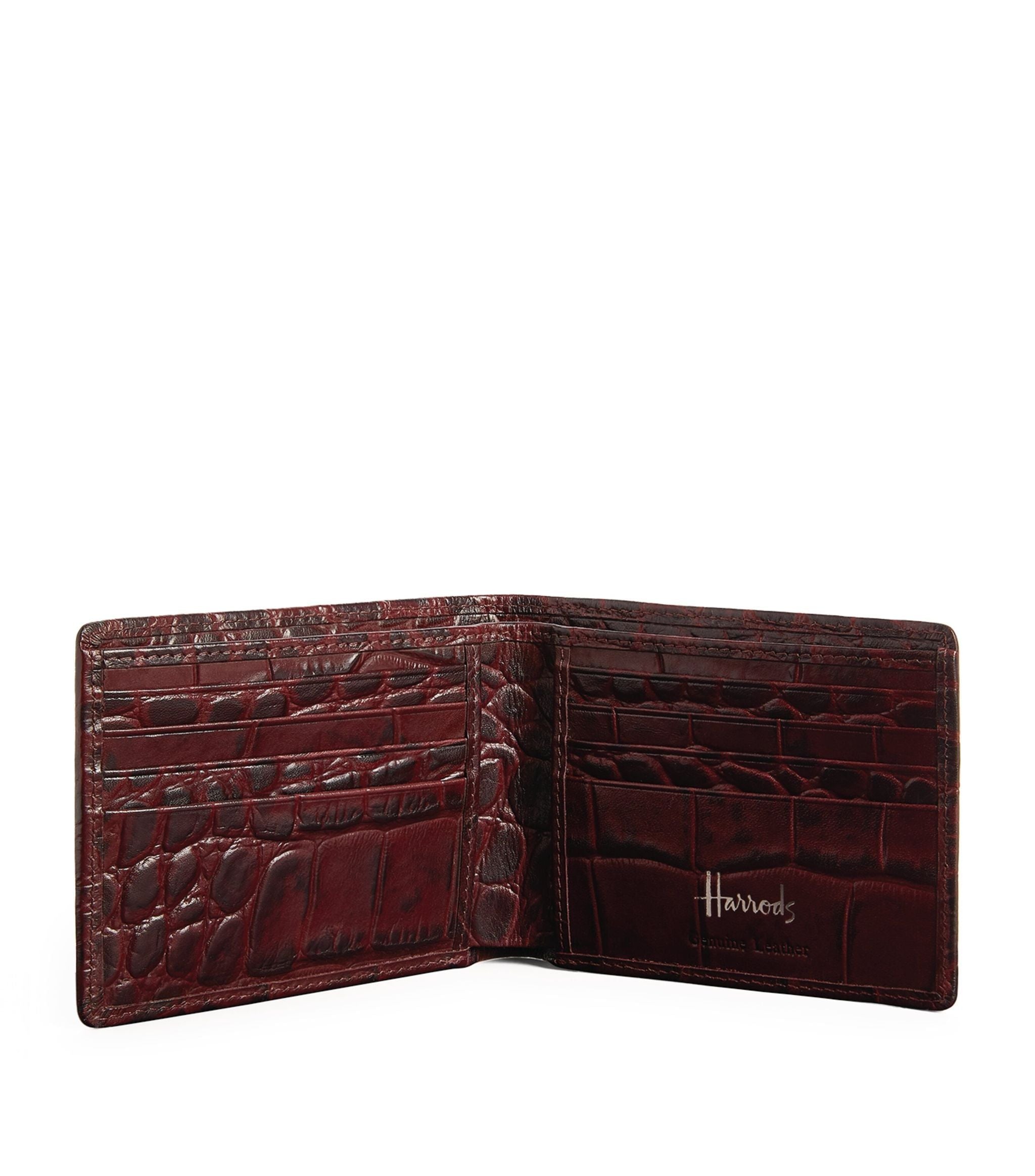 Croc-Embossed Leather Wembley Wallet GOODS Harrods   