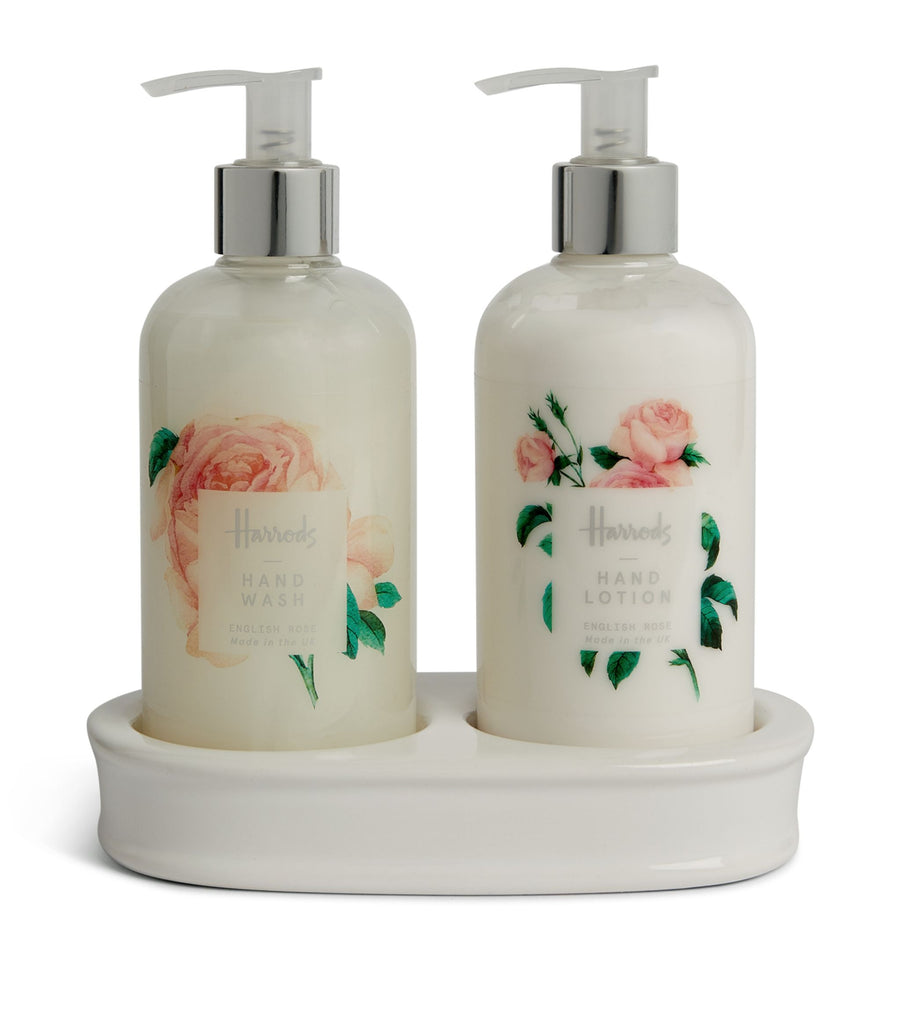 English Rose Hand Wash and Lotion Caddy