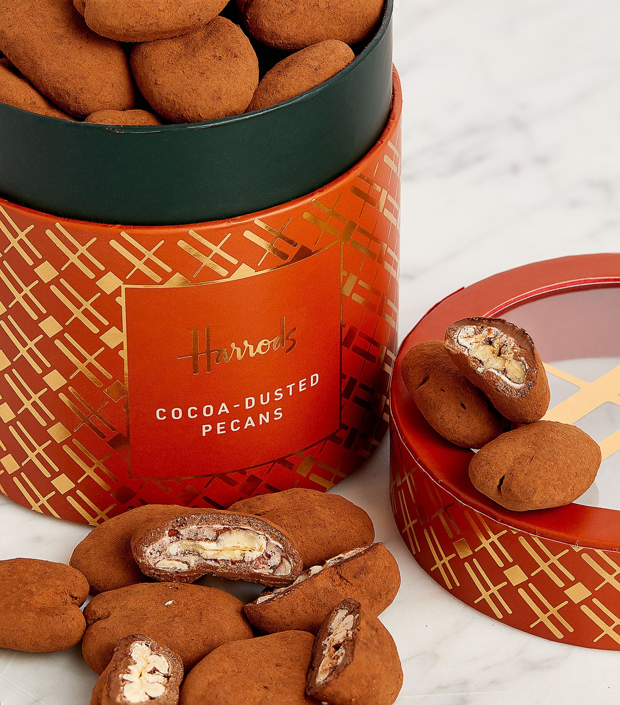 Milk Chocolate Cocoa Dusted Pecans (270g) GOODS Harrods   