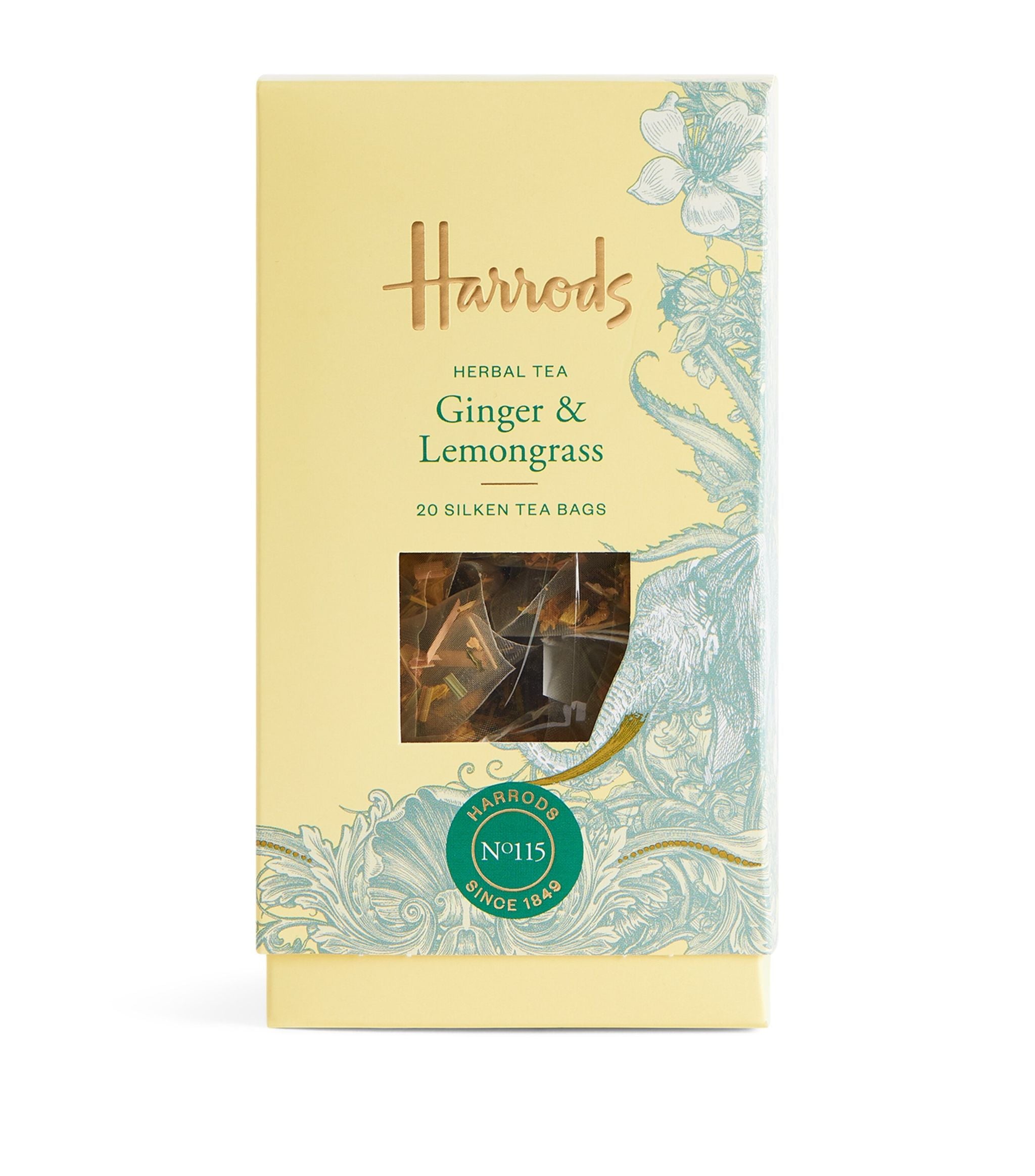 No. 115 Ginger & Lemongrass Herbal Tea (20 Tea Bags) GOODS Harrods   