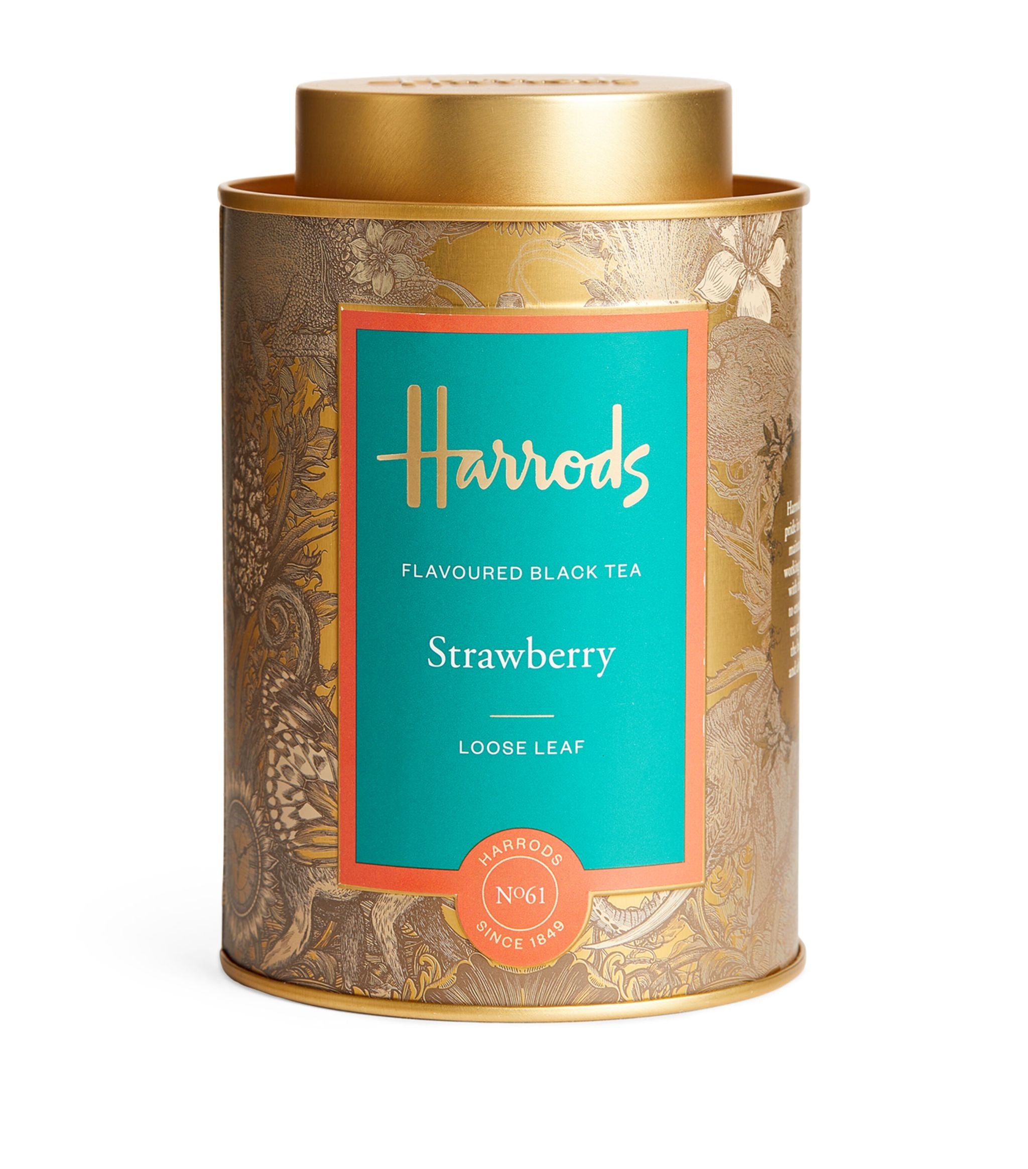 No.61 Strawberry Flavoured Black Loose Leaf Tea (125g) GOODS Harrods   