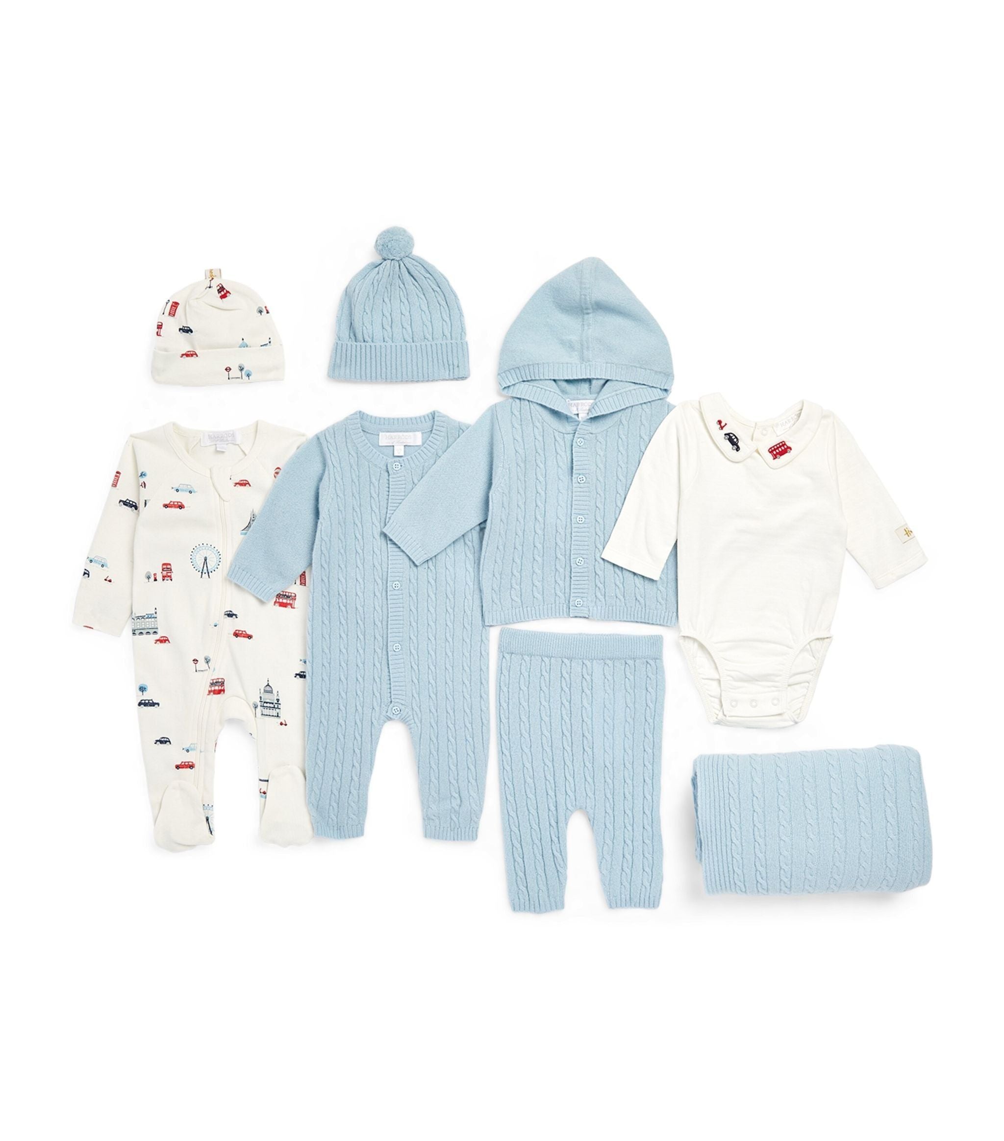 Cashmere-Cotton Baby Boy Hamper GOODS Harrods   