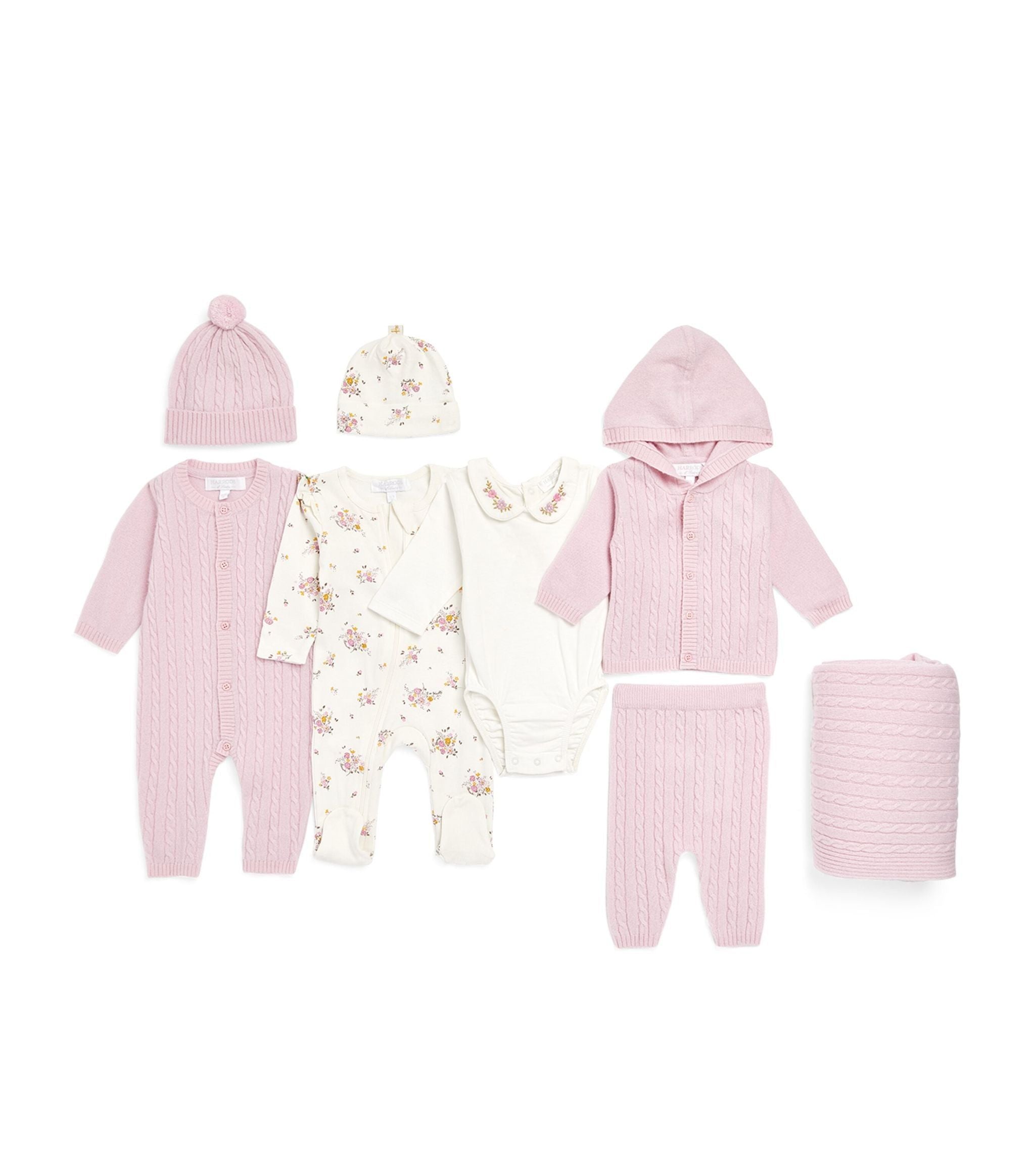 Cashmere-Cotton Baby Girl Hamper GOODS Harrods   