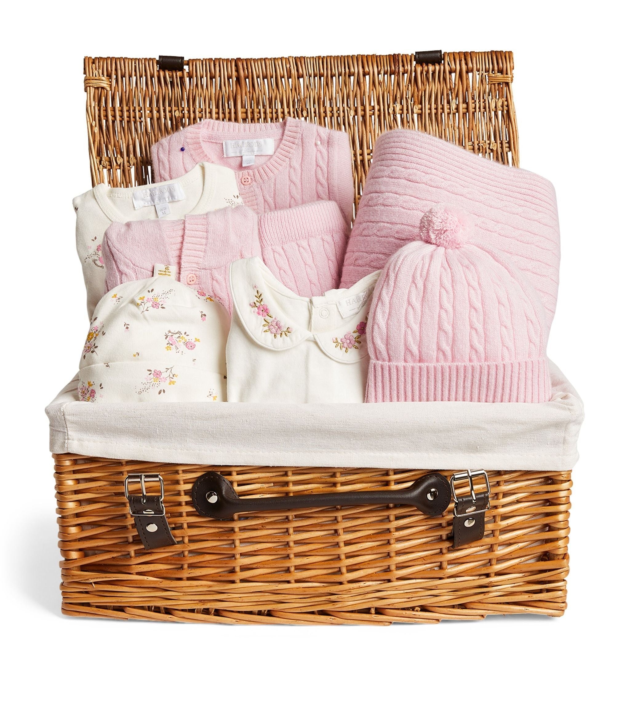 Cashmere-Cotton Baby Girl Hamper GOODS Harrods   