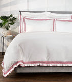 Fuschia Frill King Flat Sheet (275cm x 275cm) GOODS Harrods   