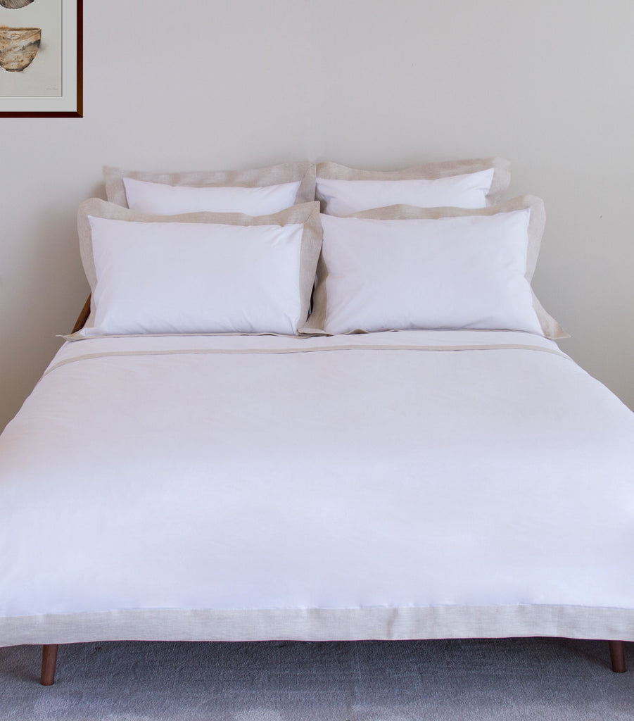 Linen Edge King Flat Sheet (275cm x 275cm)