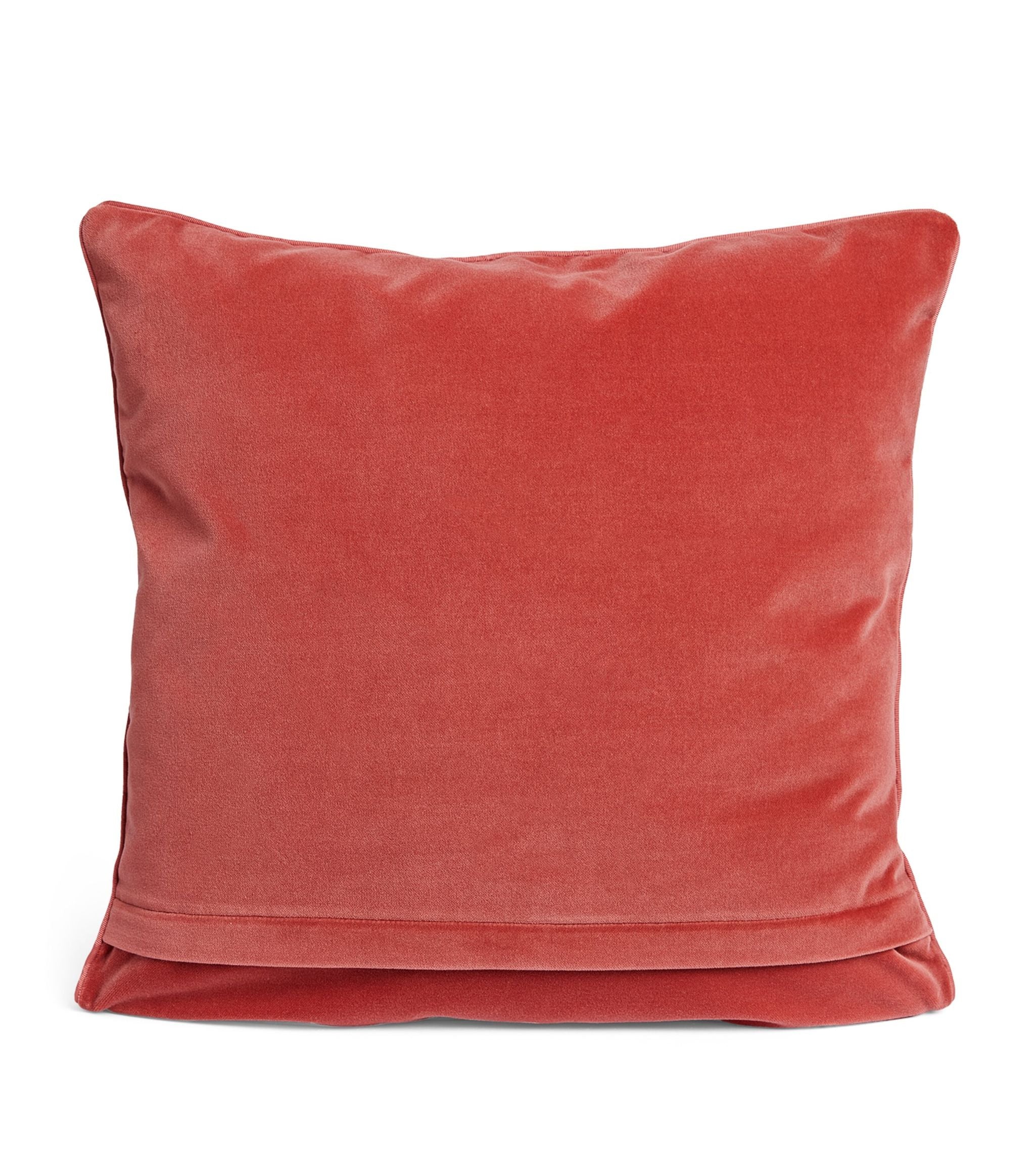 Pink Velvet Cushion (45cm x 45cm) GOODS Harrods   