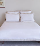 Set Of 2 Linen Edge Square Pillowcases (65cm x 65cm) GOODS Harrods   