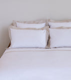 Set Of 2 Linen Edge Square Pillowcases (65cm x 65cm) GOODS Harrods   