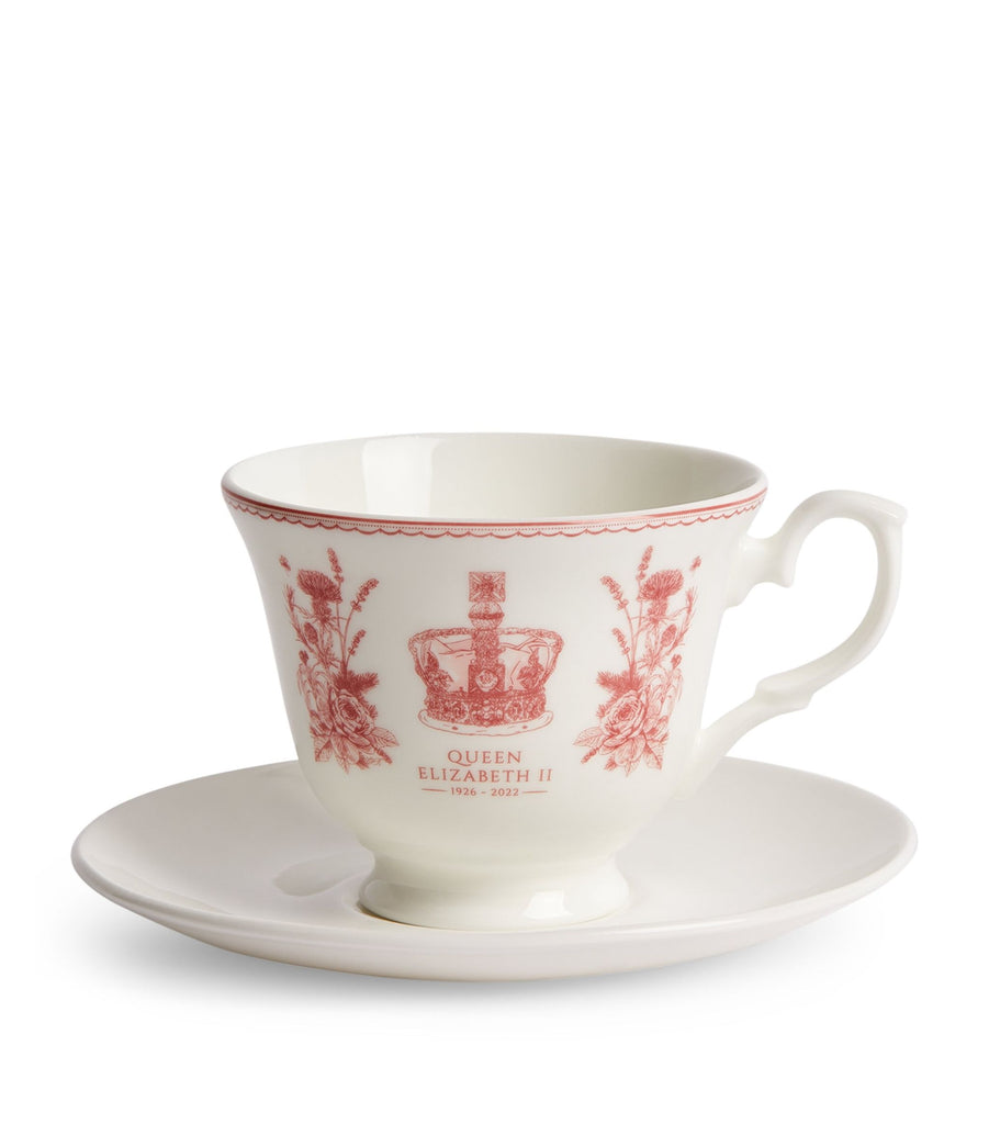 Queen Elizabeth II Teacup and Saucer