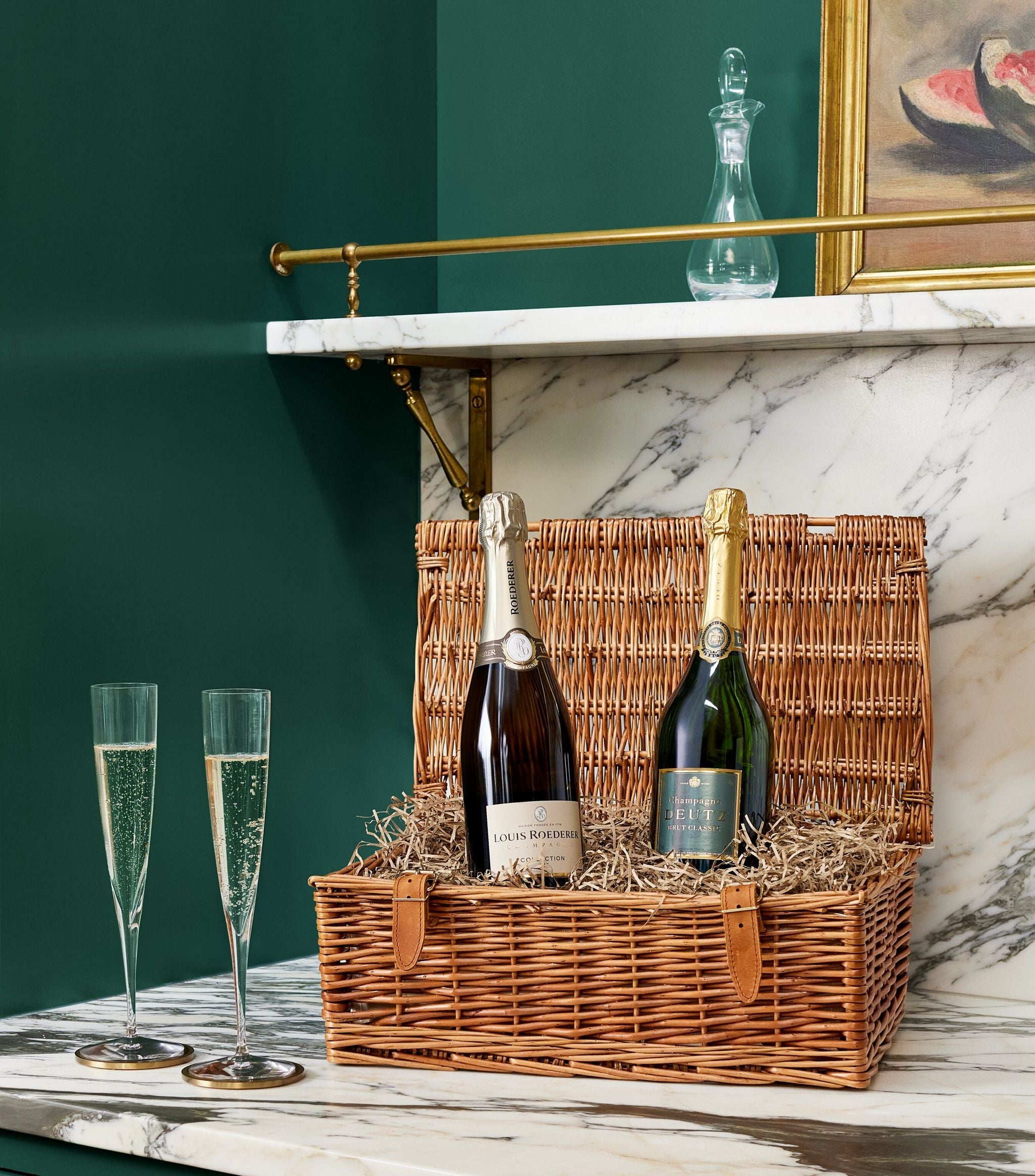 The Champagne Duo Hamper Wine & Champagne Harrods   