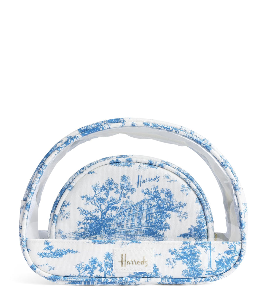 Toile Cosmetic Bags (Set of 2)