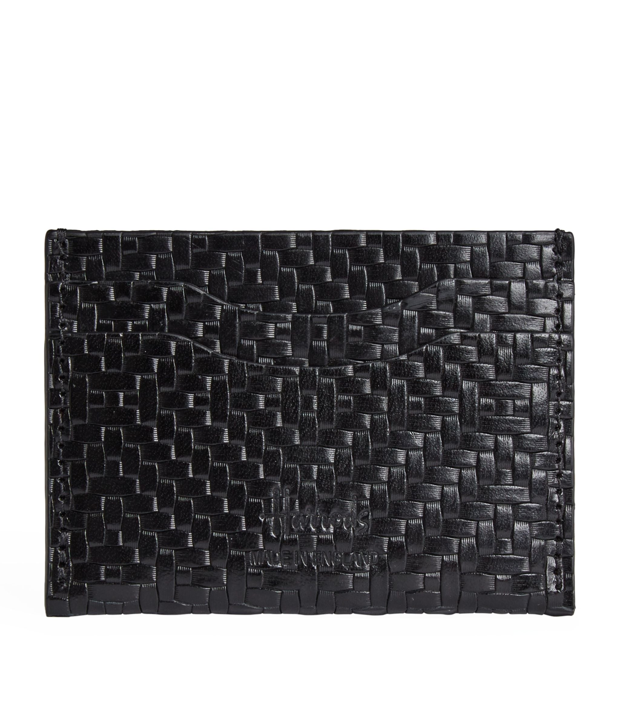Weave Leather Card Holder Miscellaneous Harrods   