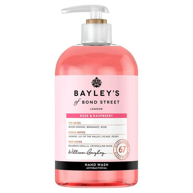 Bayley's Of Bond Street Rose And Raspberry Luxurious Hand Wash 500ml GOODS Sainsburys   