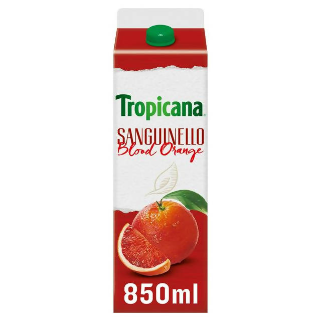 Tropicana 100% Pure Squeezed Sanguinello Blood Orange Juice, Not From Concentrate 850ml - McGrocer