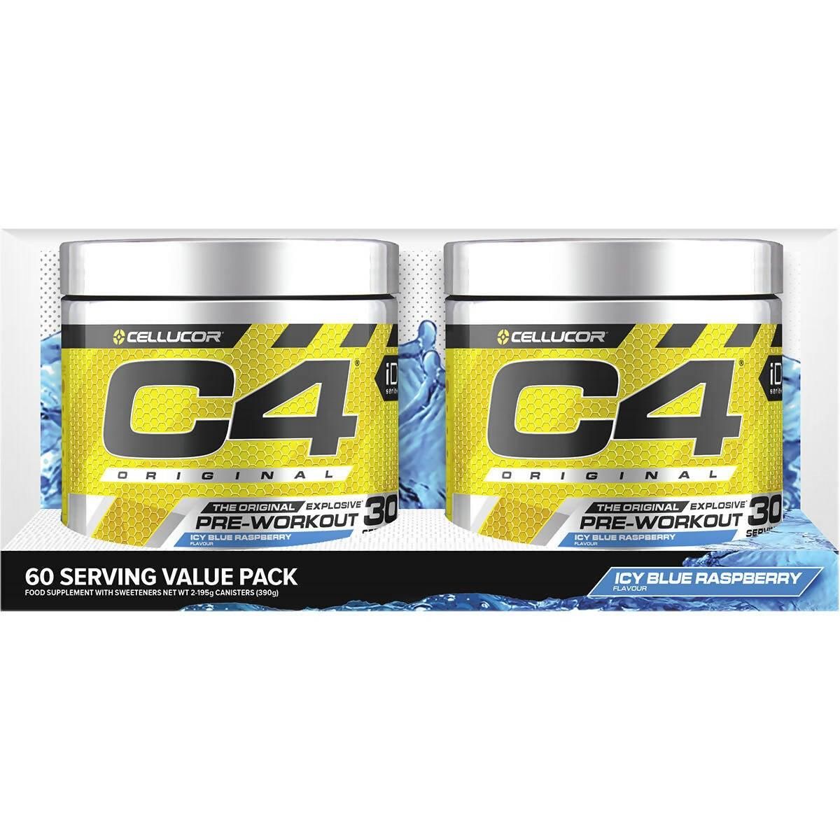 Cellucor C4 The Original Explosive Pre-Workout Icy Blue Raspberry, 390g GOODS Costco UK   