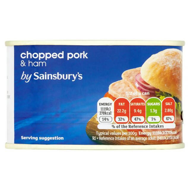 Sainsbury's Chopped Pork With Ham 200g - McGrocer
