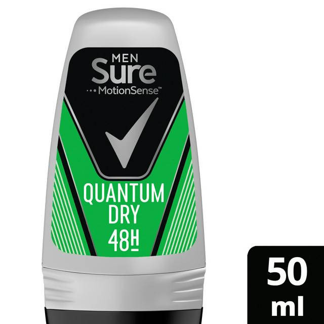 Sure Men 48h Anti-Perspirant Deodorant Roll-On, Quantum Dry 50ml