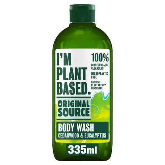 Original Source I'm Plant Based Cedarwood & Eucalyptus Body Wash 335ml Shower Sainsburys   