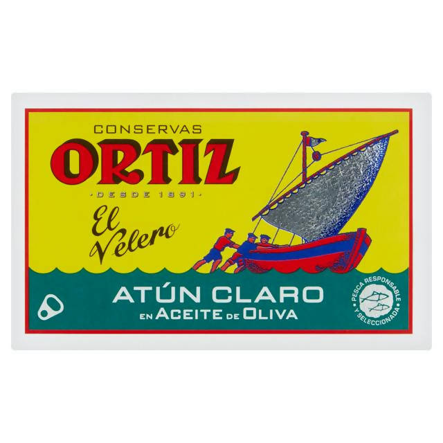 Ortiz El Velero Yellow Fin Tuna in Olive Oil 112g