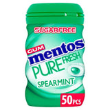 Mentos Pure Fresh Spearmint Sugar Free Chewing Gum x50 100g Mints & chewing gums Sainsburys   