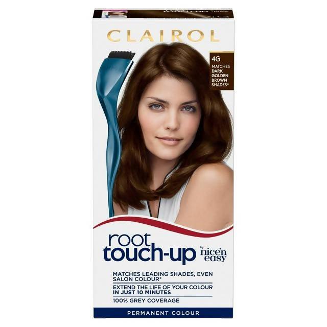 Clairol Root Touch Up Hair Dye Dark Golden Brown 4G - McGrocer