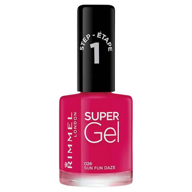 Rimmel London Super Gel Step 1 026 Sun Fun Daze 12ml All Sainsburys   