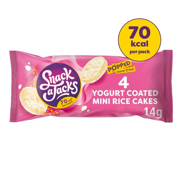 Snack a Jacks Yogurt Coated Rice Cakes 4x14g